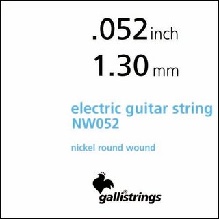 Galli StringsNW052 - Single String Nickel Round Wound エレキギター用バラ弦 .052【梅田店】