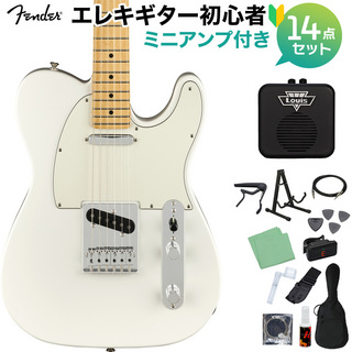 Fender Player Telecaster MN PWT エレキギター初心者セット 【ミニアンプ付】