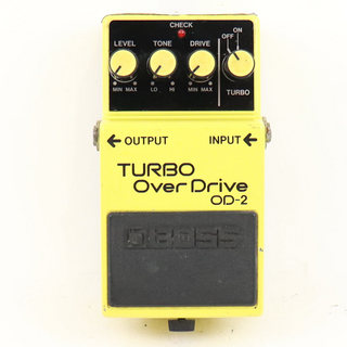 BOSS 【中古】ターボオーバードライブ エフェクター BOSS OD-2 TURBO OverDrive Made in Japan ボス