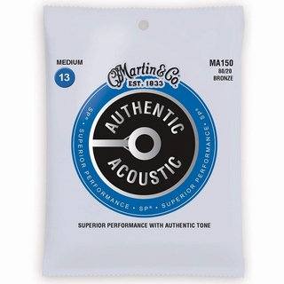 MartinMA150 Authentic Acoustic Superior Performance アコギ弦 80/20 Bronze [Medium .013-.056]【梅田店】