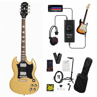 Epiphone Inspired by Gibson SG Standard TV Yellow 録音＆セッションで上達！Fender Link I/O付き13点セット【WEB