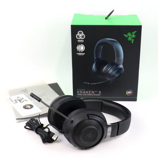 Razer Kraken 【中古】 ゲーミングヘッドホン Razer Kraken V3 X USB入出力 マイク付き