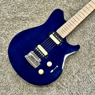 Sterling by MUSIC MANS.U.B. Axis Flame Maple AX3FM / Neptune Blue