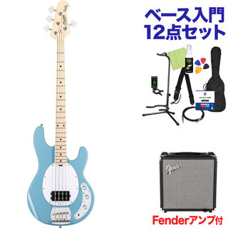 Sterling by MUSIC MAN RAY4-M1 CHB チョッパー・ブルー ベース 初心者12点セット 【Fenderアンプ付】 エレキベース