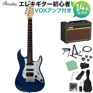 Bacchus GS-Mini DLPB エレキギター初心者14点セット 【VOXアンプ付き】【ダウンサイズ】