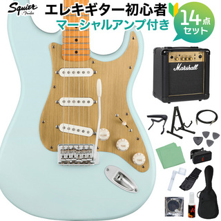 Squier by Fender40th Anniv. ST SSNB エレキギター初心者セット【マーシャルアンプ付き】