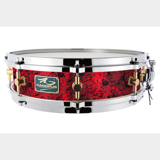 canopus The Maple 4x14 Snare Drum Red Pearl
