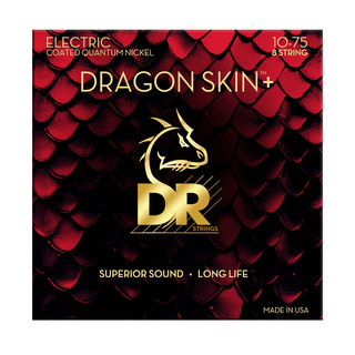 DR DRAGON SKIN＋ DEQ-8/10 10-75 コーティング弦 8弦エレキギター弦