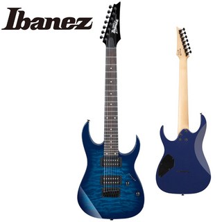 Ibanez【初心者セット付】GRG7221QA -TBB(Transparent Blue Burst)- 《7弦ギター》【Webショップ限定】