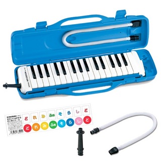 Suzuki スズキ M-32C 鍵盤ハーモニカ＆スペア用吹き口セット 【どれみシールプレゼント】