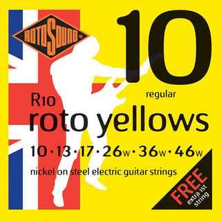 ROTOSOUNDR10 ROTO YELLOWS Regular 10-46 エレキギター弦【WEBSHOP】