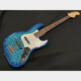 Fender 2024 COLLECTION, MADE IN JAPAN HYBRID II JAZZ BASS Quilt Aquamarine