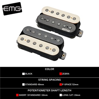 EMG JR "DAEMONUM" SET (F Space, Zebra) [Jim Root Signature Model]【ギター用/ハムバッカーピックアップ】