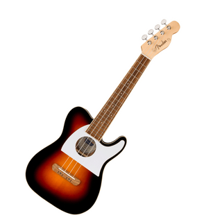 Fenderフェンダー Fullerton Tele Uke Walnut Fingerboard White Pickguard 2-Color Sunburst エレウクレレ