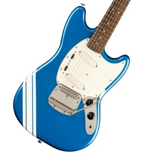 Squier by Fender FSR Classic Vibe 60s Competition Mustang Parchment Pickguard Lake Placid Blue w/ White Stripes