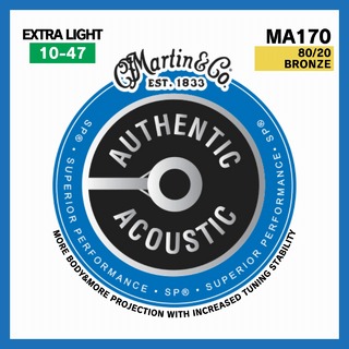 MartinMA170 80/20 BRONZE Extra Light (.010 - .047)【Martin Authentic Acoustic SP】