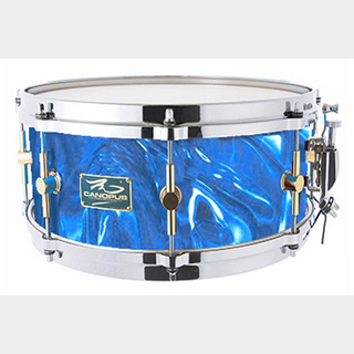 canopus The Maple 6.5x13 Snare Drum Blue Satin