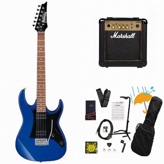 IbanezGIO Ibanez GRX20 Jewel Blue (JB)  Marshall MG10アンプ付属エレキギター初心者セットR【WEBSHOP】