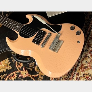 Gibson Custom ShopMurphy Lab 1963 SG Junior Humbucker Short Maestro "Ultra Light Aged" Shell Pink s/n CME01901