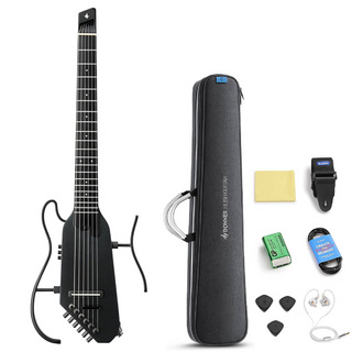 DONNER HUSH-C ブラック イヤホン出力 サイレントクラシックギター ストラップ／イヤホン／シールド付