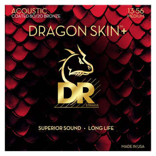 DR DRAGON SKIN+ 80/20 Bronze DA8-13 MEDIUM 極薄コーディング アコースティックギター弦