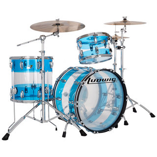 Ludwig VISTALITE Limited Edition Patterns【Pattern A  Blue/Clear/Blue】L94233LXE9WC ドラムセット