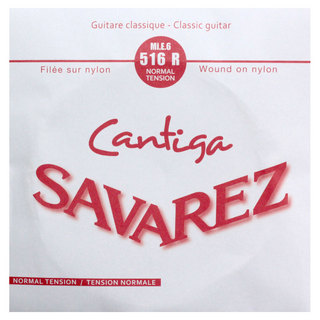 SAVAREZCANTIGA 516R 6th カンティーガ クラシックギター バラ弦 1本