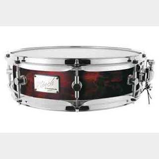 canopus Birch Snare Drum 4x14 Rotten Red Mat LQ