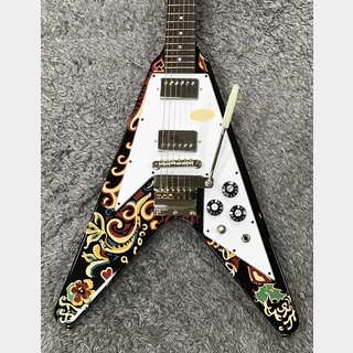 Epiphone Inspired by Gibson Custom Jimi Hendrix "Love Drops" Flying V Ebony