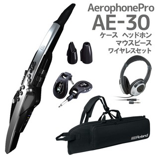 Roland AE-30 Aerophone Pro ケース ヘッドホン 交換用マウスピース ワイヤレスセット ウインドシンセサイザー