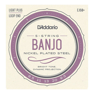 D'Addario ダダリオ EJ60+ 5-String Banjo Nickel Plated Light Plus 9.5-20 バンジョー弦
