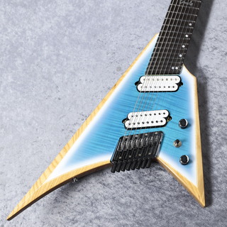 Ormsby Guitars METAL V HEADLESS G8 FMS【ICY COOL】 8弦