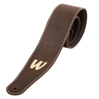 WarwickGenuine Leather Bass Strap (Brown/Gold) 【お取り寄せ商品】