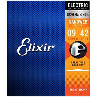 Elixirエレキギター弦 NANO WEB Super Light / 12002