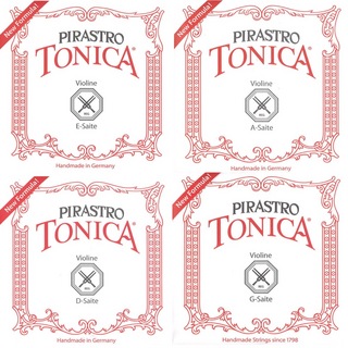 Pirastro TONICA 4/4サイズ用バイオリン弦セット E線クローム ボールエンド