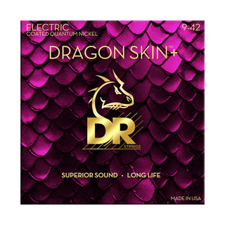 DRDRAGON SKIN＋ DEQ-9 9-42 コーティング弦 エレキギター弦