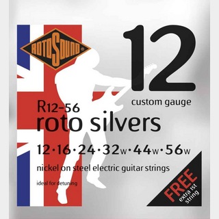 ROTOSOUND R12-56 ROTO SILVERS 12-56 エレキギター弦×12セット