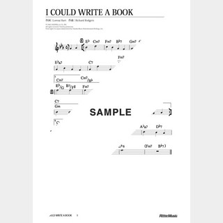 楽譜 I Could Write A Book