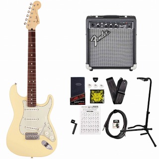 Fender Made in Japan Junior Collection Stratocaster Rosewood Fingerboard Satin Vintage White Frontman10Gア