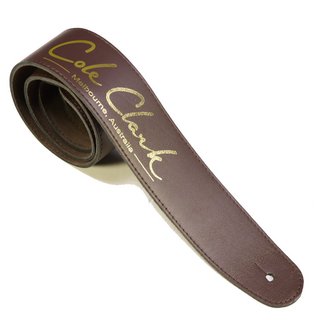 Cole ClarkLeather Strap - Saddle Brown With Gold Logo【名古屋栄店】