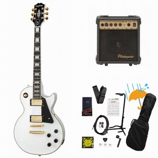 Epiphone Inspired by Gibson Les Paul Custom Alpine White エレキギター レスポール カスタム 入門 初心者 PG-10ア