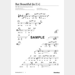楽譜But Beautiful（in E♭）