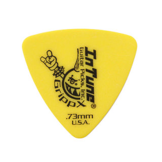 In Tune Guitar PicksDGP2-C73 GrippX-XXX 0.73mm Yellow ギターピック×12枚