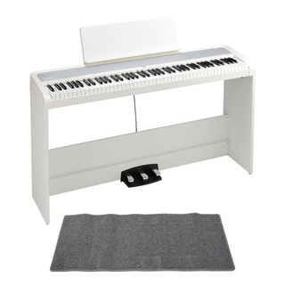 KORG コルグ B2SP WH 電子ピアノ ピアノマット(グレイ)付きセット