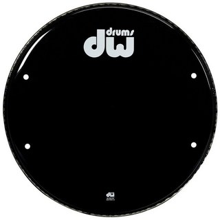 dw DW-DH-GB16K [Single Ply Gloss Black Vented Bass Drum Head 16]【お取り寄せ品】