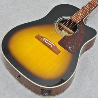 Epiphone J-15 EC Deluxe Vintage Sunburst 【USED】 【ハードケース付き!!】