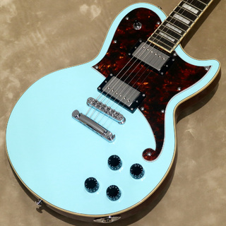 D'Angelico Premier Series Premier Atlantic Sky Blue Top, Natural Mahogany Back and Sides