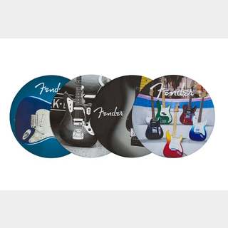 Fender Fender™ Guitars Coasters, 4-Pack, Multi-Color Leather