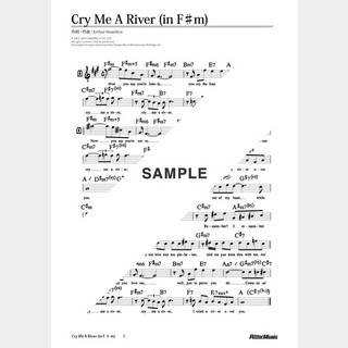 楽譜 Cry Me A River（in F#m）