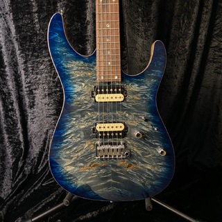 T's Guitars DST-PRO24 WaterFallBurl Maple Trans Blue Denim Burst サウンドメッセ2024モデル